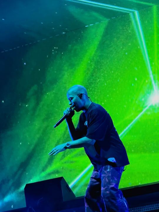 Kid Cudi live — photo by Malachi Sanchez