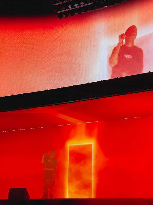 Kid Cudi live — photo by Malachi Sanchez